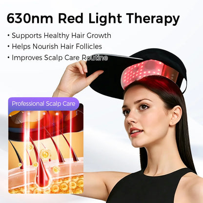 210 LED Red Light Therapy Cap Hair Growth Laser Cap 470Nm 630Nm Infrared Scalp Treatment Hat Hair and Scalp Treatments anti Hair